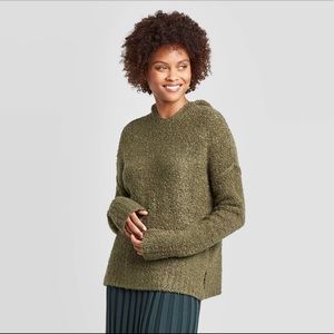 A New Day Green Hoodie Pullover Sweater